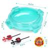 COCOFOX Burst Set, 12 Battling Tops 3 Right-Spin Launcher and 1 Stadium, Toys for 6 Year Old Boys & Girls & Up (Amazon Exclusive) Green view 4