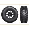 CrazyHobby Pre-Glued 1/10 RC Short Course Truck Wheels and Tires Combo 12mm Hex - Compatible with Traxxas Slash 4X4 BL-2S, Losi Tenacity, Redcat Blackout(Set of 4) view 2