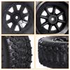 CrazyHobby Pre-Glued 1/10 RC Short Course Truck Wheels and Tires Combo 12mm Hex - Compatible with Traxxas Slash 4X4 BL-2S, Losi Tenacity, Redcat Blackout(Set of 4) view 3