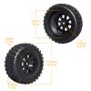 CrazyHobby Pre-Glued 1/10 RC Short Course Truck Wheels and Tires Combo 12mm Hex - Compatible with Traxxas Slash 4X4 BL-2S, Losi Tenacity, Redcat Blackout(Set of 4) view 4