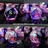 Haxtec Sharp Edge Dice Set and Round Purple Galaxy Dice Bundle D&D Dice with Dice Case and Dice Bag view 4