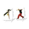 2 Pcs Hip-hop Model Miniature Small Sculpture Ballerina Figure Hiphop Models Mini Home Decor Male Figure Sand Table Fashion view 2