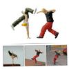 2 Pcs Hip-hop Model Miniature Small Sculpture Ballerina Figure Hiphop Models Mini Home Decor Male Figure Sand Table Fashion view 4