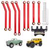 HobbyPark Aluminum High Clearance Links Set & Brass Link Mounts for Axial SCX24 Chevy C10 1/24 Crawler Car Upgrades Parts view 1