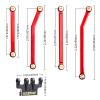 HobbyPark Aluminum High Clearance Links Set & Brass Link Mounts for Axial SCX24 Chevy C10 1/24 Crawler Car Upgrades Parts view 2
