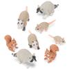 Accoutrements Archie McPhee Itty Bitty City Critters: You Call Them Rodents, I Call Them Friends - Set of 8 Adorable Soft Vinyl Urban Animals, Brown view 1