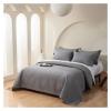 ADovz 1000TC Egyptian Cotton Solid Color Quilt Set 3Pcs Quilted Bedspread Coverlet Mattress Cover 245 * 270cm Bed Sheet with Pillowcases,Bed Sheets view 4