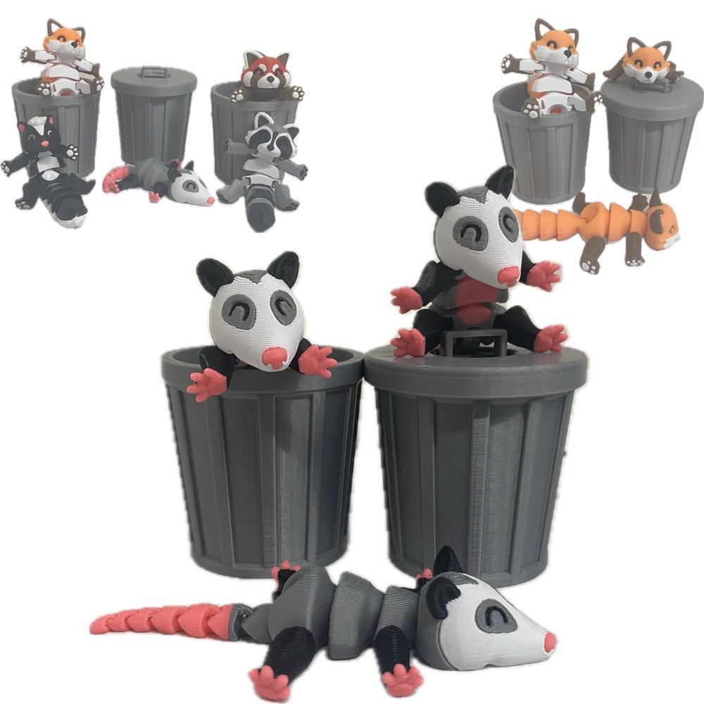 Palmenez Industries Flexi Trash Pets with Trash Can (Regular TrashCan)