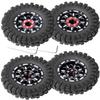 hopsupRC RC 1.2 Beadlock Wheels & 1.2 Tires Adjustable 4 Offsets Rims for 1/18 TRX4M 1/24 SCX24 RC Crawler Car,1.2 Beadlock Wheels Adjustable 4 Negative Offsets Rims (4pcs Black) view 1