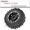 hopsupRC RC 1.2 Beadlock Wheels & 1.2 Tires Adjustable 4 Offsets Rims for 1/18 TRX4M 1/24 SCX24 RC Crawler Car,1.2 Beadlock Wheels Adjustable 4 Negative Offsets Rims (4pcs Black) view 2