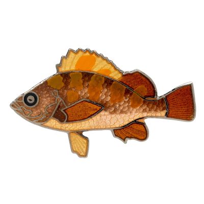 KAJIKAWA Vintage FISH PINS Saltwater Fish Rockfish Pin Badge
