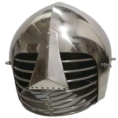 14 gauge helmet 16 gauge helmet Medieval arming helmet Solid metal helmet Large size helmet Headwear armor Medieval cosplay helmet Historical reenactment helmet (16 GAUGE)