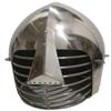 14 gauge helmet 16 gauge helmet Medieval arming helmet Solid metal helmet Large size helmet Headwear armor Medieval cosplay helmet Historical reenactment helmet (16 GAUGE) view 1