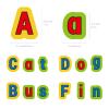 CHEFAN Felt Alphabets Letters,ABC Learning Toys,26 Lowercase & 26 Uppercase Letters Spelling Learning Toys Games for Preschool,Educational Kindergarten Learning Activities 3+ Years Old view 3