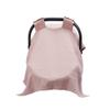 Meracorallo Muslin Baby Car Seat Cover, 100% Cotton Infant Carrier Cover, Lightweight Breathable Soft Carseat Canopy for Baby Boys and Girls (Pink) view 1