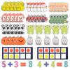 CHEFAN Felt Ten-Frame Set Math Manipulative Counter for Elementary, Numbers Learning Counting Toy for Kids, Montessori Math Educational Game, 2 Ten Frames & 162PCS for Kindergarten, 3+ Years Old view 1
