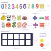 CHEFAN Felt Ten-Frame Set Math Manipulative Counter for Elementary, Numbers Learning Counting Toy for Kids, Montessori Math Educational Game, 2 Ten Frames & 162PCS for Kindergarten, 3+ Years Old view 3