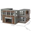 Military Base Building Blocks Set for Army Minifigure War Scene, DIY Modular House Battle Scene Architecture, WW2 Military Position Defense Weapons Kit (A) view 3