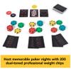 Spin Master Games, Cardinal Legacy Deluxe 200-Piece Poker Set, Premium Dual-Toned Poker Chips in Wooden Storage Case, 2-10 Players, for Ages 10 & Up view 3