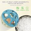 ROHSCE Baby Rattle Ball, Baby Teething Sensory Montessori Toys Soft Chew Toy with Rattles for Babies, Safe Wheat Straw Travel Toys Newborn Gift for Infant Boys Girls 3 6 7 8 9 10 11 12 Months view 2