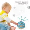 ROHSCE Baby Rattle Ball, Baby Teething Sensory Montessori Toys Soft Chew Toy with Rattles for Babies, Safe Wheat Straw Travel Toys Newborn Gift for Infant Boys Girls 3 6 7 8 9 10 11 12 Months view 4