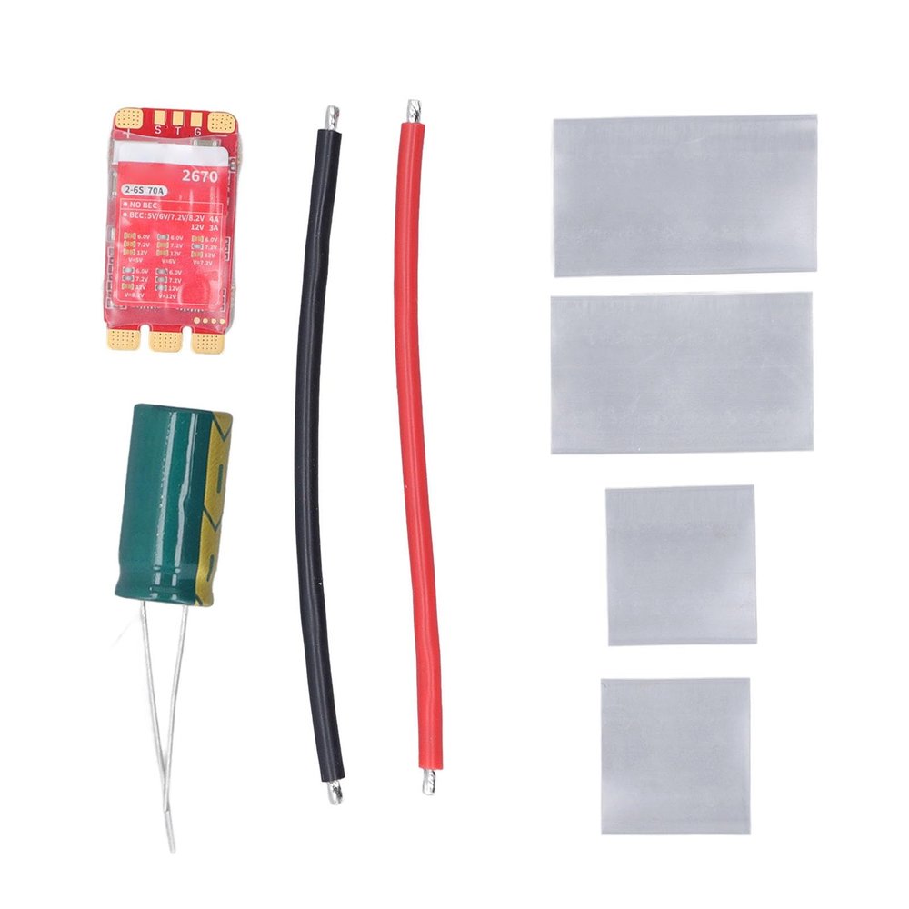 70A Brushless Electric Speed Controller with STM32G071 Processor LED Lighting Multiple Features for Multi Rotor Drones