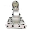 KEBEILEE CNC Alu Center Transmission+Skid Plate for LOSI LMT Monster Truck 1:8 (Silver) view 1
