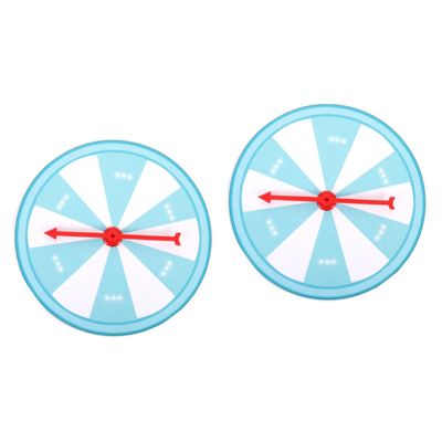 Abaodam 2sets Wheel of Fortune Prize Wheel DIY Hanging Decorative Party Supply Spin