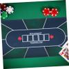 OATIPHO Household Non-Skid Poker Table Mat Rectangle Game Cover for Board Games Material Design for Tournaments Noise-reducing Tablecloth view 2
