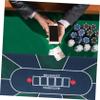 OATIPHO Household Non-Skid Poker Table Mat Rectangle Game Cover for Board Games Material Design for Tournaments Noise-reducing Tablecloth view 4
