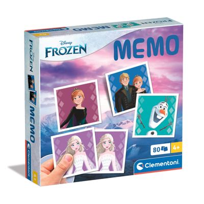 Clementoni Educational Game Memo Disney Frozen 80 Tiles - For Kids 4-6 Years, Made In Italy 18299