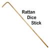 Craps Dealer Dice Stick Rattan 36" + Authentic Las Vegas Casino Craps Dice Matching Serial Numbers Bundle (Binion's (Yellow Polished)) view 4