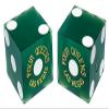 Craps Dealer Dice Stick Rattan 36" + Authentic Las Vegas Casino Craps Dice Matching Serial Numbers Bundle (Four Queens - Green Frosted) view 3