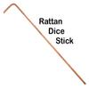 Craps Dealer Dice Stick Rattan 36" + Authentic Las Vegas Casino Craps Dice Matching Serial Numbers Bundle (Four Queens - Green Frosted) view 4