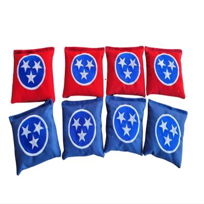 Tennessee Flag Cornhole Bags Full Size Duck Canvas Resin Corn hole bags