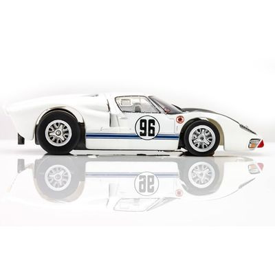 AFX 22057 Mega-G+ Ford GT40 Mark II #96 White/Black HO Scale Slot Car