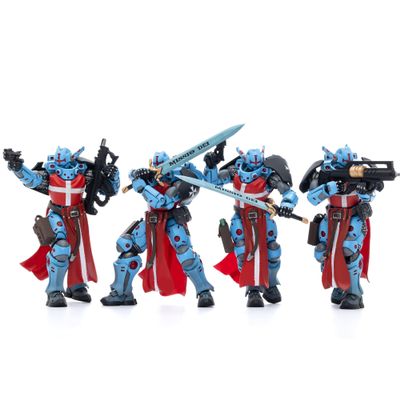 JOYTOY 1/18 Action Figure PanOceania Teutonic Knights Set of 3 Figures 4inch Collectible Action Figures Kits