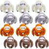 12 Pcs Cute Sloth Mini Stuffed Keychain 4 Inch Valentine Animal Plush Toys Bulk Small Plushies Keychains Forest Safari Party Favors for Galentine Birthday Carnival Prize Gift Backpack Decor view 1