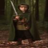 VZQI Green Renaissance Costume for Boys - Kids Medieval Cloak With Hood Halloween Ranger Wizard Elven Hooded Cape Robe S view 2