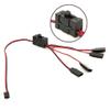 ZEZEFUFU 4-Way LED Light Controller Switch Y Connector Split Extension Cable for TRX-4 SCX10 1/10 RC Crawler view 4