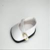 14.5" American Doll Shoes- Mary Jane Black,Red,White,Pink- Shiny Shoe (White) view 3