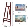AirAds Dollhouse Accessories 1:12 Scale Dollhouse Miniature Accessory Wooden Easel Set Art Set Dolls Room Decoration view 2