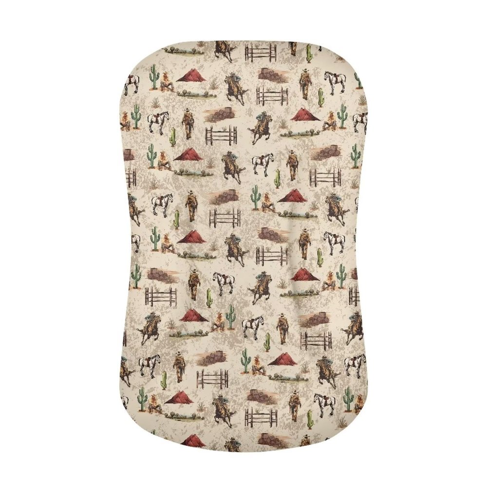 ZOUTAIRONG Cowboys Crib Sheets for Boys Bassinet Sheets Safe and Snug Changing Pad Covers Neutral Unisex Fitted Baby Baby Delight Bassinet Sheets Ultra Soft Breathable Material