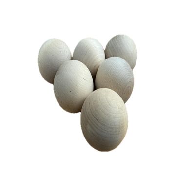 Hockey Stickhandling Balls - Unfinished Hardwood Floorball Training Floor Dribbling Skills, Fakes, Dekes and Ball Handling Drills - 2-Inch Diameter (6)