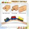 6 Pieces Ascending Wood Train Tracks Wood Train Tracks Expansion Compatible with Most Train Tracks Wood Train Track Connectors for Girls Boys Birthdays (6 PCS, Ascending) view 3