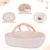 BABESIDE 8 PCS Reborn Baby Doll Clothes Set with Bassinet for 17-22 Inch Dolls Babys Doll Clothes Outfit Accessories fit Baby Doll Girl Boys, Yellow view 3