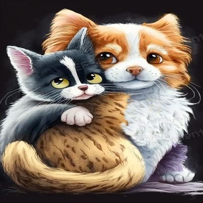 1000 Piece Puzzles for Adults and Seniors - Dog and Cat Rounded Corner Wooden Puzzle - Fun Wall Art - Unique Gift - Great Gift for Puzzle Lovers