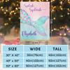 RIRIX Personalized Baby Blankets for Girls Boys, Custom Baby Blanket with Name Swaddle Toddler Fleece Blanket Personalized Gift Mermaid Pink Gold view 2