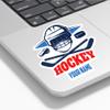 Personalized Custom Ice Hockey Sport Sticker Choose Your Name & Numbers Custom Sticker Waterproof Vinyl Sticker for Water Bottle Cars Laptops Phone Gifts for Women Adults Kids Boys view 3