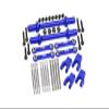 GPM Aluminum 7075 Front & Rear Sway Bar Set LOSI 1/18 Mini LMT Monster Truck LOS01026 (Blue) view 1